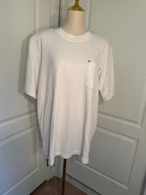 Vintage Venezia Women’s White Short-Sleeve Pocket T-Shirt Sz 14/16